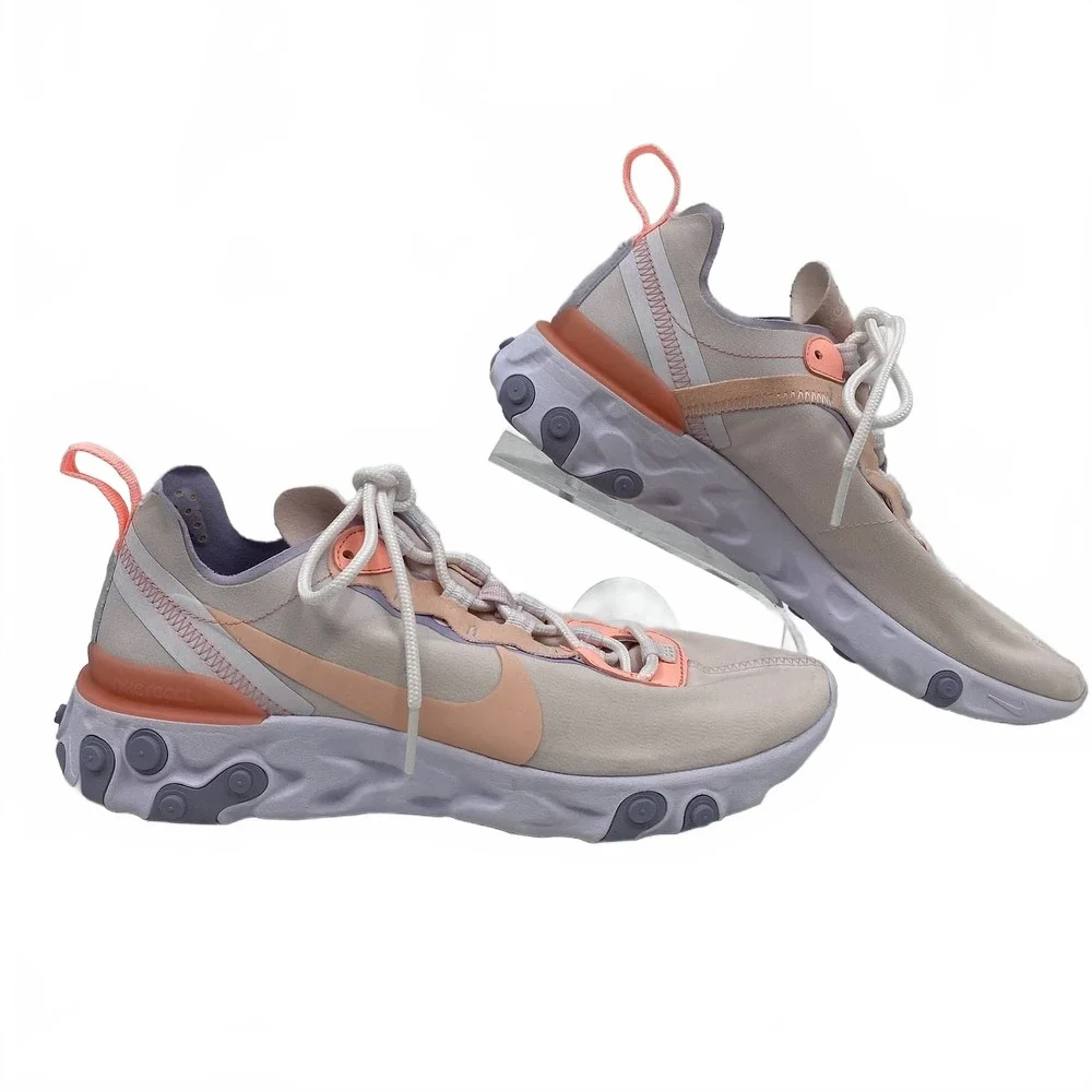 Nike Pink White React Element Sneakers | Women’s Size 8